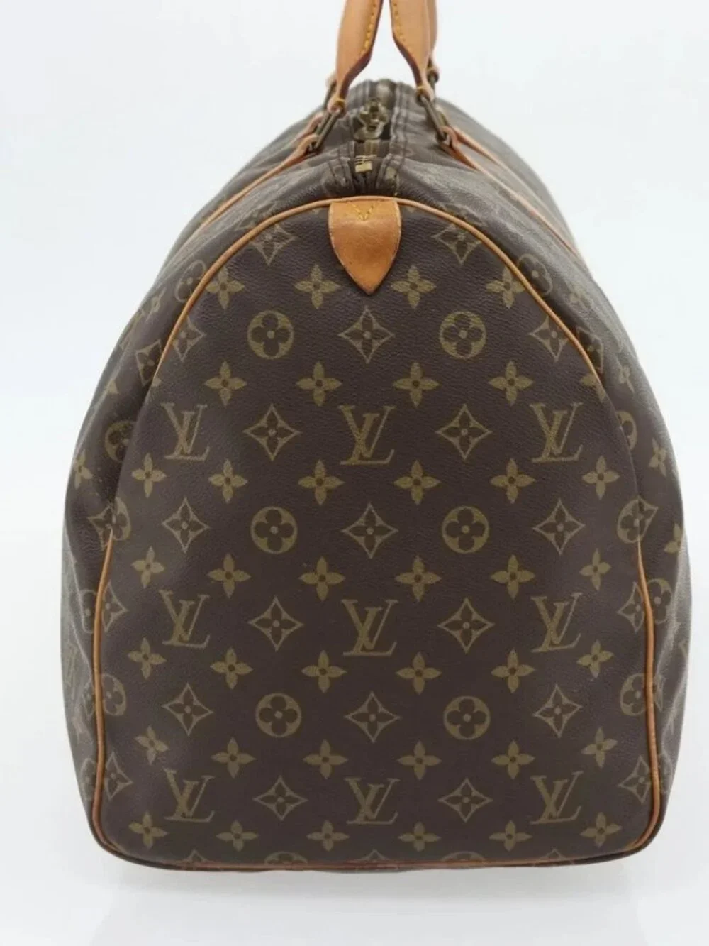 LOUIS VUITTON Monogram Keepall 55 Boston Bag M41424 LV Auth ka4447